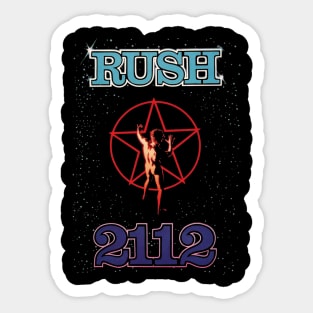 Album 2112 - Rush Band Logo Sticker